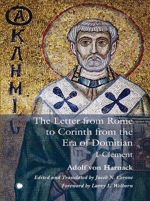 cover image of The Letter from Rome to Corinth from the Era of Domitian